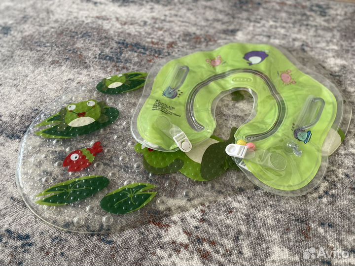 Круг на шею для купания и коврик