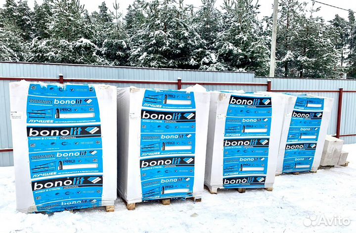 Газосиликатные блоки Bonolit (Бонолит) Доставка