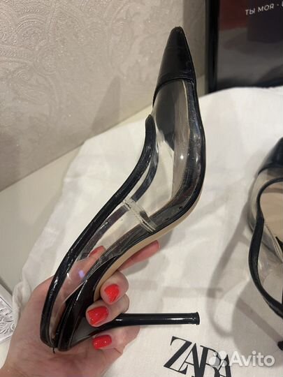 Туфли zara 35-36 размер (набойки заменены)