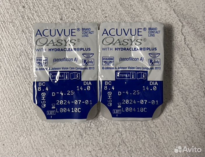 Контактные линзы acuvue