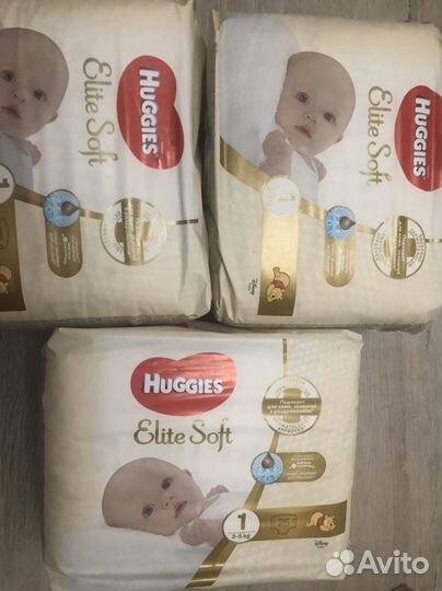 Подгузники huggies elite разные