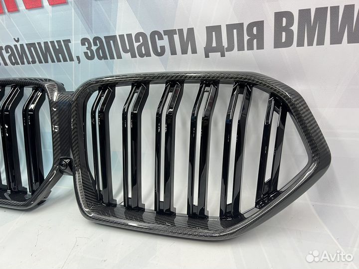Решетка радиатора BMW X6 G06, М стиль, карбон