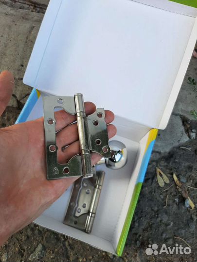 Петли для дверей, ручка-защелка кноб, комплект на