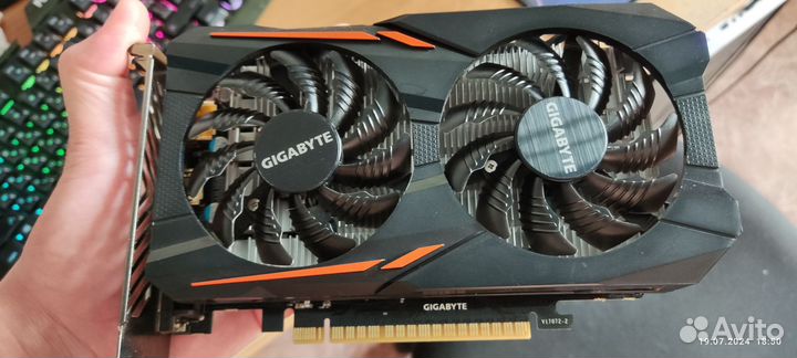 Видеокарта gtx 1050 ti 4gb gigabyte