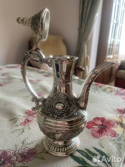 Мельхиоровый кофейный сервиз