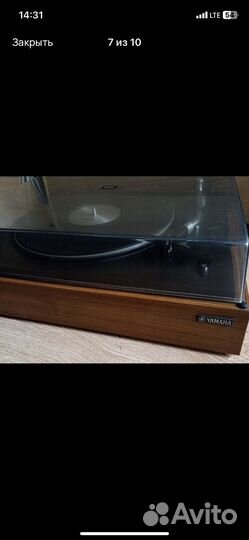 Виниловый проигрыватель yamaha