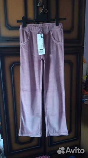 Брюки велюровые на 11 лет