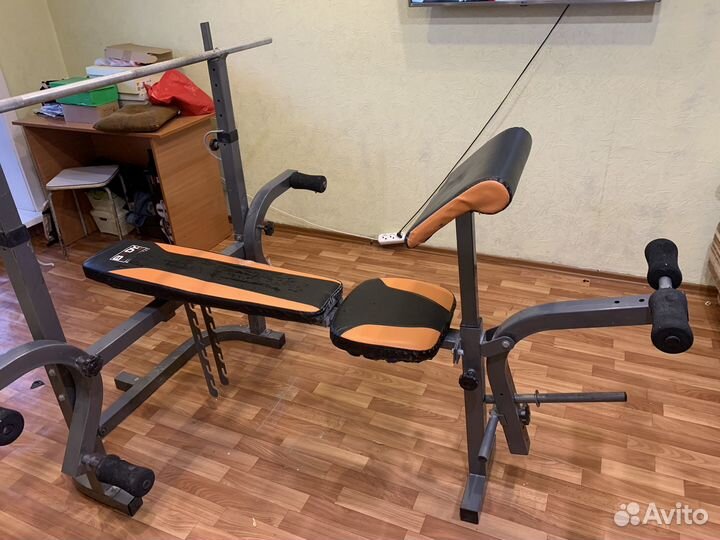 Скамья для жима и штанга+ гриф Z
