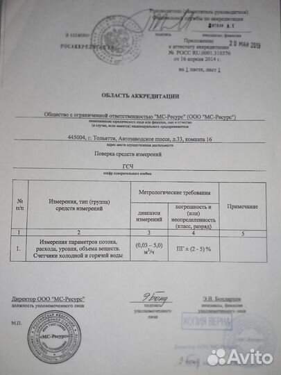 Поверка Счетчиков Воды