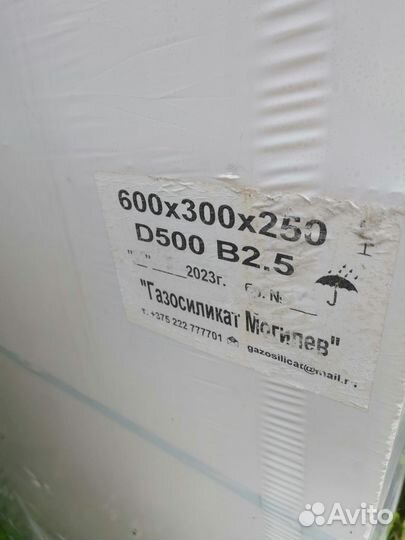 Газосиликатные блоки 600 300 250
