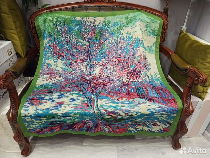 Платок шаль chloe италия шелк