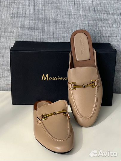 Мюли Massimo Dutti бежевые 36 37 38 39 40