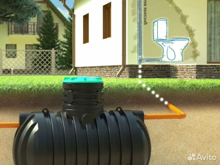 Септик био асо 3 с переливом