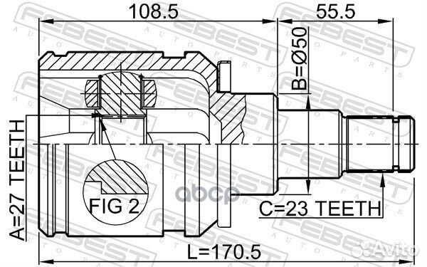 ШРУС / toyota kluger L/V ACU2#,MCU2# 2000.11-20