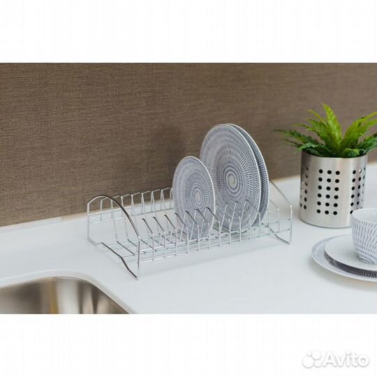Сушилка для посуды Доляна, 28,52010 см, цвет хром