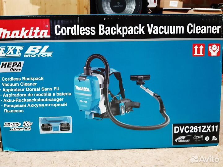 Аккумуляторный пылесос Makita DVC261ZX11 LXT