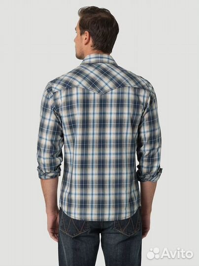 Wrangler Retro Premium Western Snap Plaid Shirt