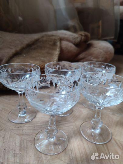 Хрустальные рюмки и бокалы СССР