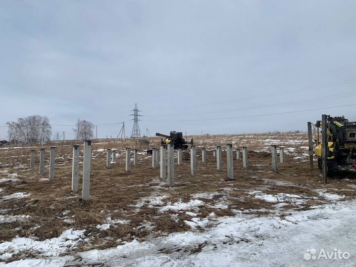 Буронабивные сваи с доставкой и установкой