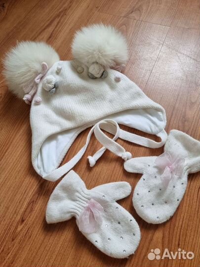 Комплект Chobi шапочка и варежки