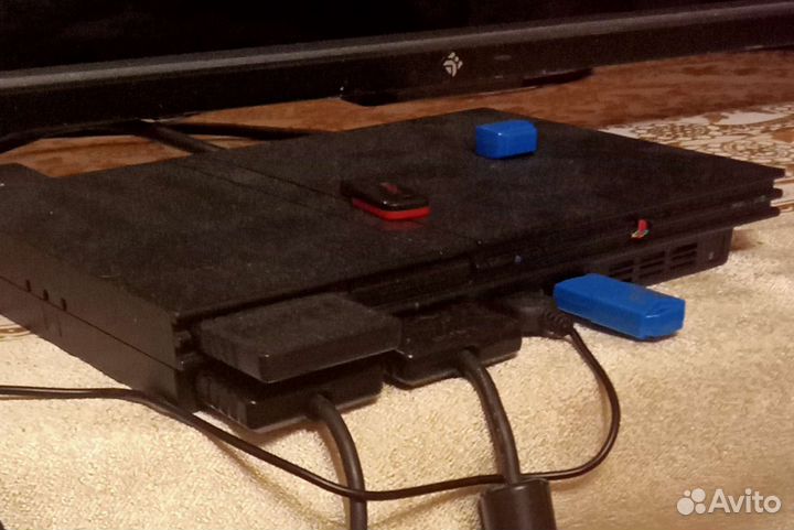 Игровая приставка Sony PlayStation 2 Slim, черный