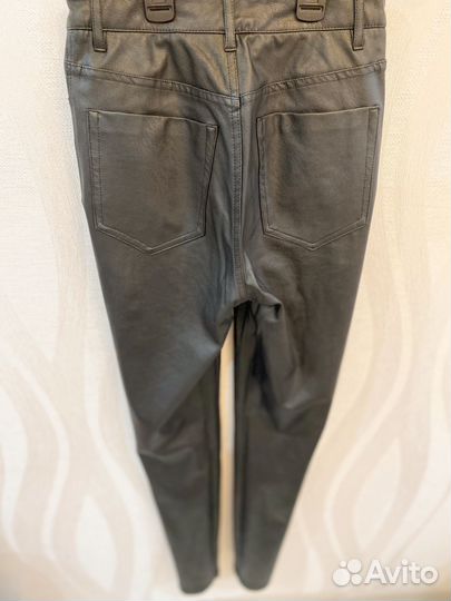 Брюки женские stradivarius эко кожа 34