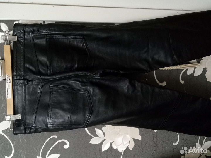 Брюки кожаные