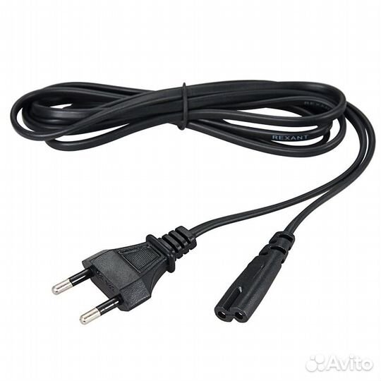 Шнур сетевой 1.8М 2x0.5мм² IEC (С7) 550Вт rexant