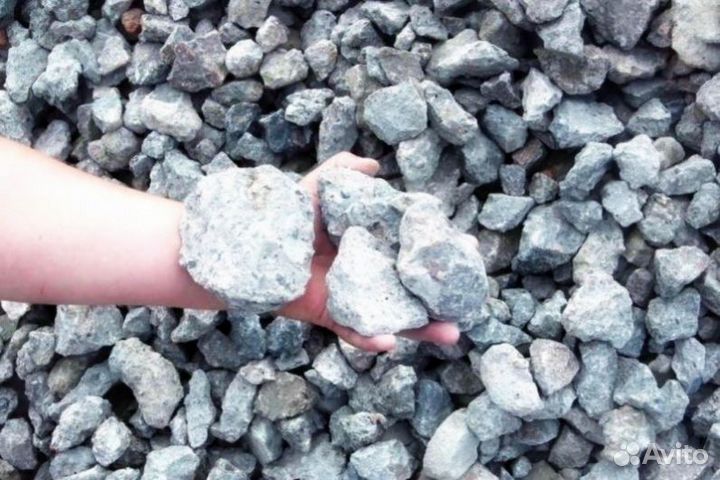 Щебень, песок