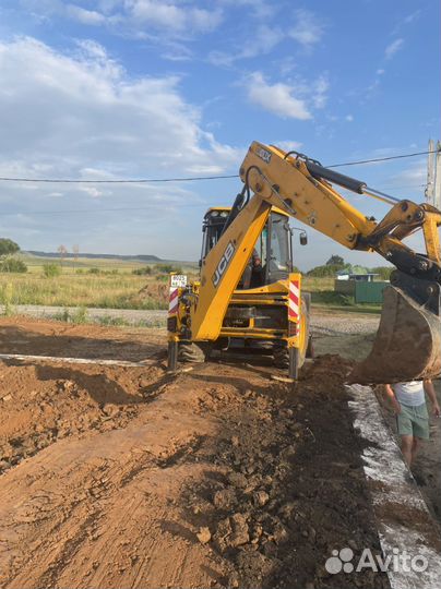 Услуги экскаватора погрузчика jcb ямобур