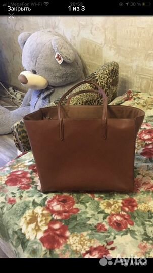 Сумка натуральная кожа Zara