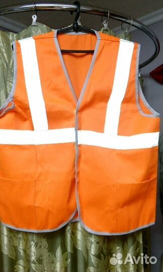 Жилет рабочий, сигнальный