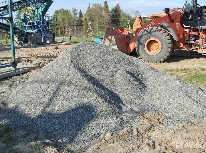 Песок, щебень, отсев, пгс, чернозём