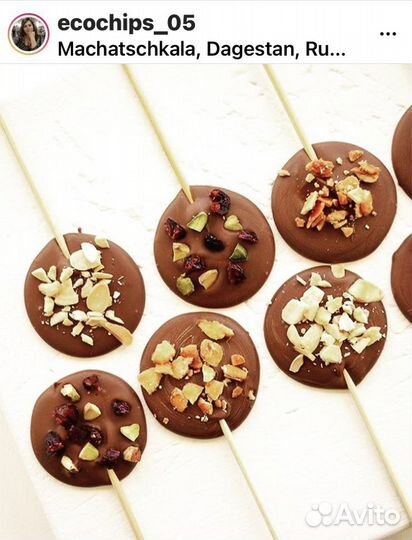 Фруктовые чипсы, леденцы на изомальте