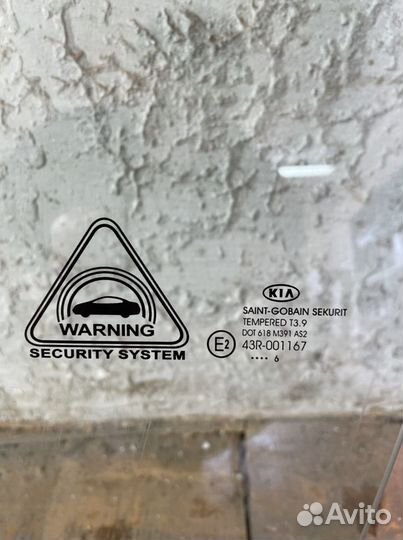 Стекло левое Kia pro ceed 2016г