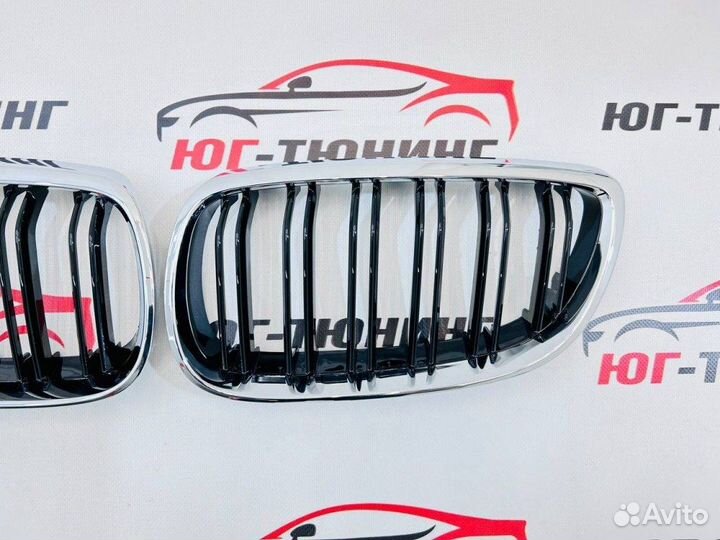 Решетка на BMW 3 E92 в стиле M с хром ободом