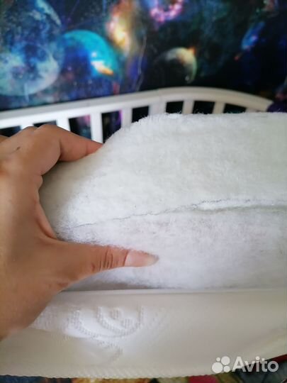 Матрас в кроватку детскую круглую 75 на 75