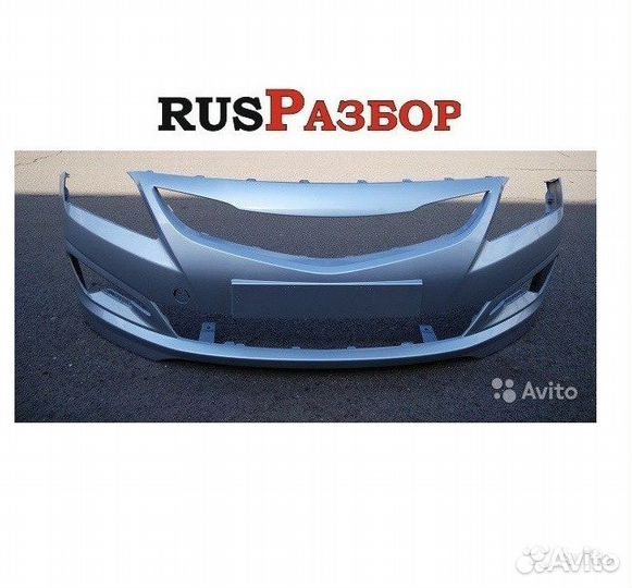 Бампер Хендай Солярис окрашенный в цвет