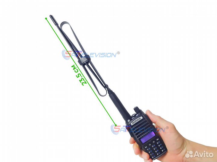 Антенна усиленная baofeng 72 см