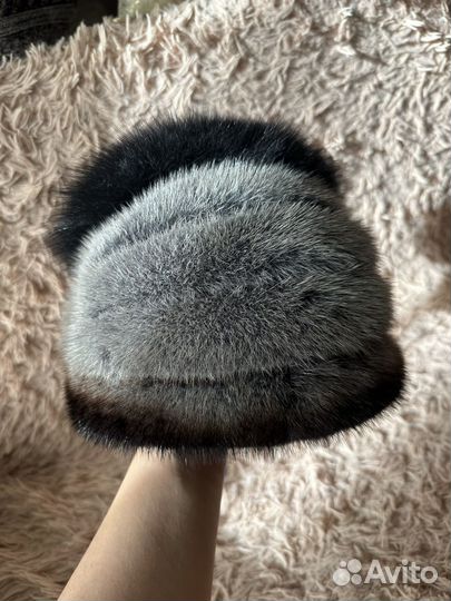 Шапка норковая женская