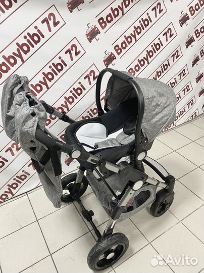Коляска-трансформер 3 в 1 Luxmom 600G серый