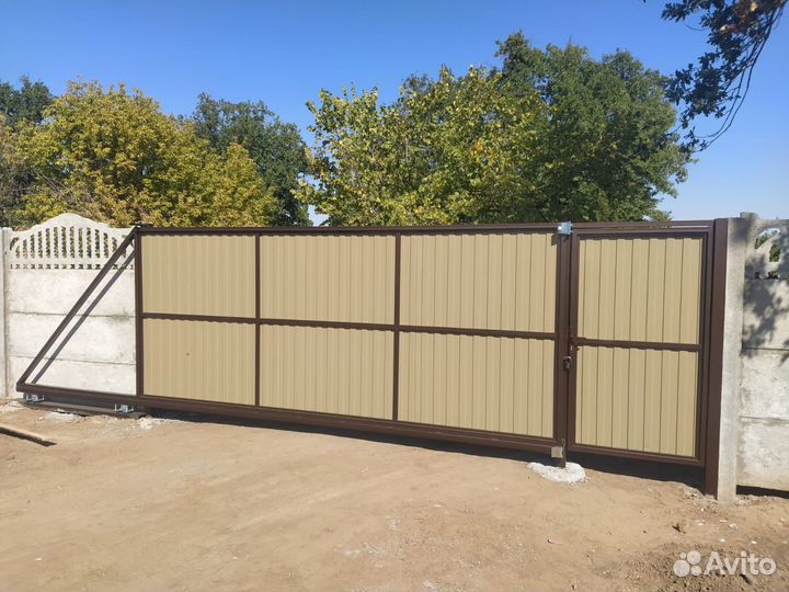 Ворота откатные под ключ с гарантией