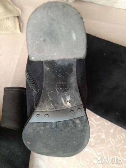 Сапоги женские 38 натуральная замша