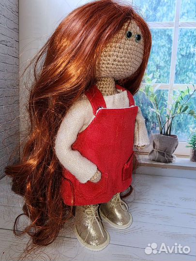 Кукла крючком интерьерная hand made