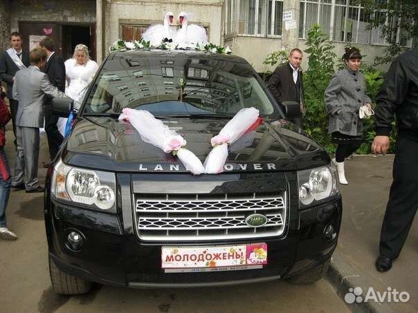 Свадебные украшения на машину