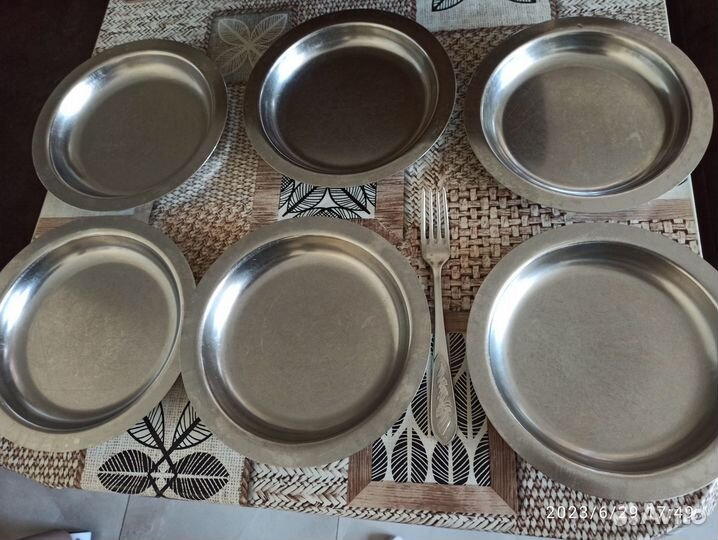 Тарелки из нержавейки СССР