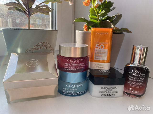 Кремдля лица clarins, chanel, dior оригиналы