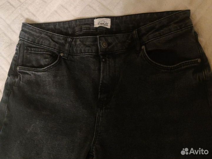Черные джинсы клеш 46-48