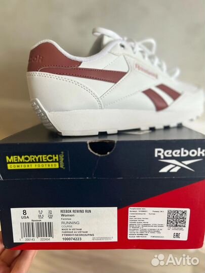 Кроссовки reebok женские 38.5