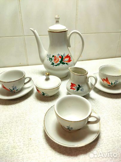 Кукольный Кофейный сервиз Кахла гдр